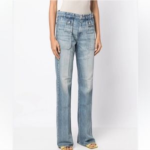 Veronica Beard Light Blue Flare Jeans